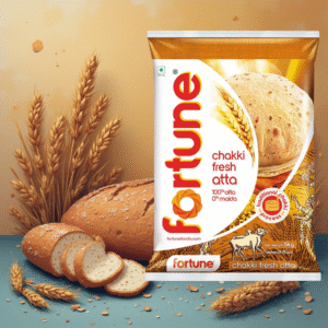 Fortune Chakki Fresh Atta – 100% Atta, 0% Maida (5 kg Pack)